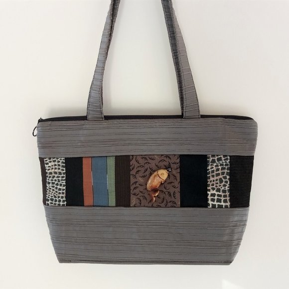 KIMONO DESIGN HANDBAG - Picture 1 of 4